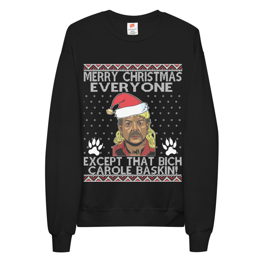 Tiger King Joe Exotic Ugly Christmas Sweater Funny Couples Unisex Sweatshirt